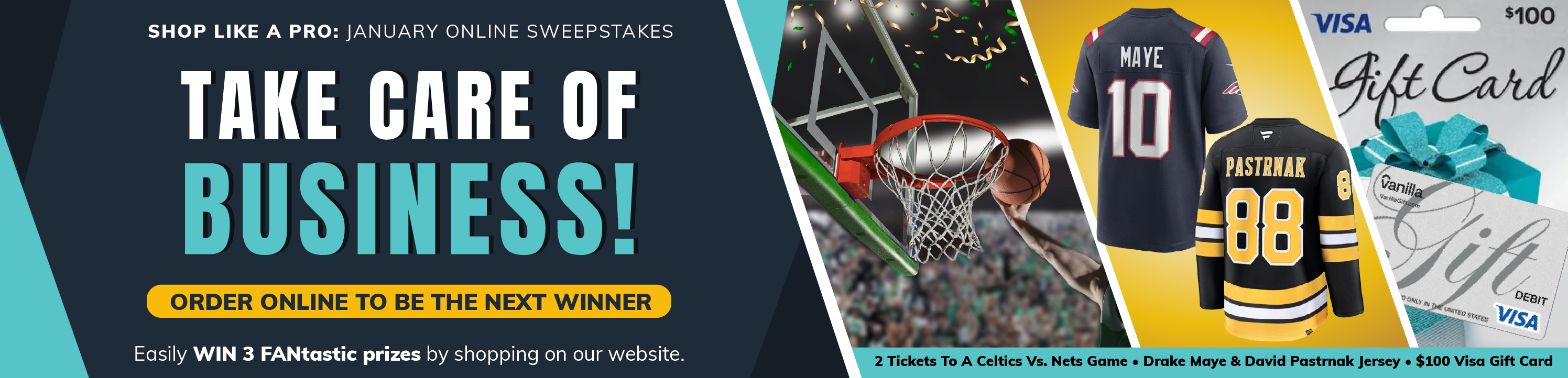 Shop Like A Pro Sweepstakes Banner